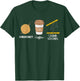 Crochet Coffee And Crimes Shows Funny True Crime Crocheting T-Shirt - T-Shirt | Forest