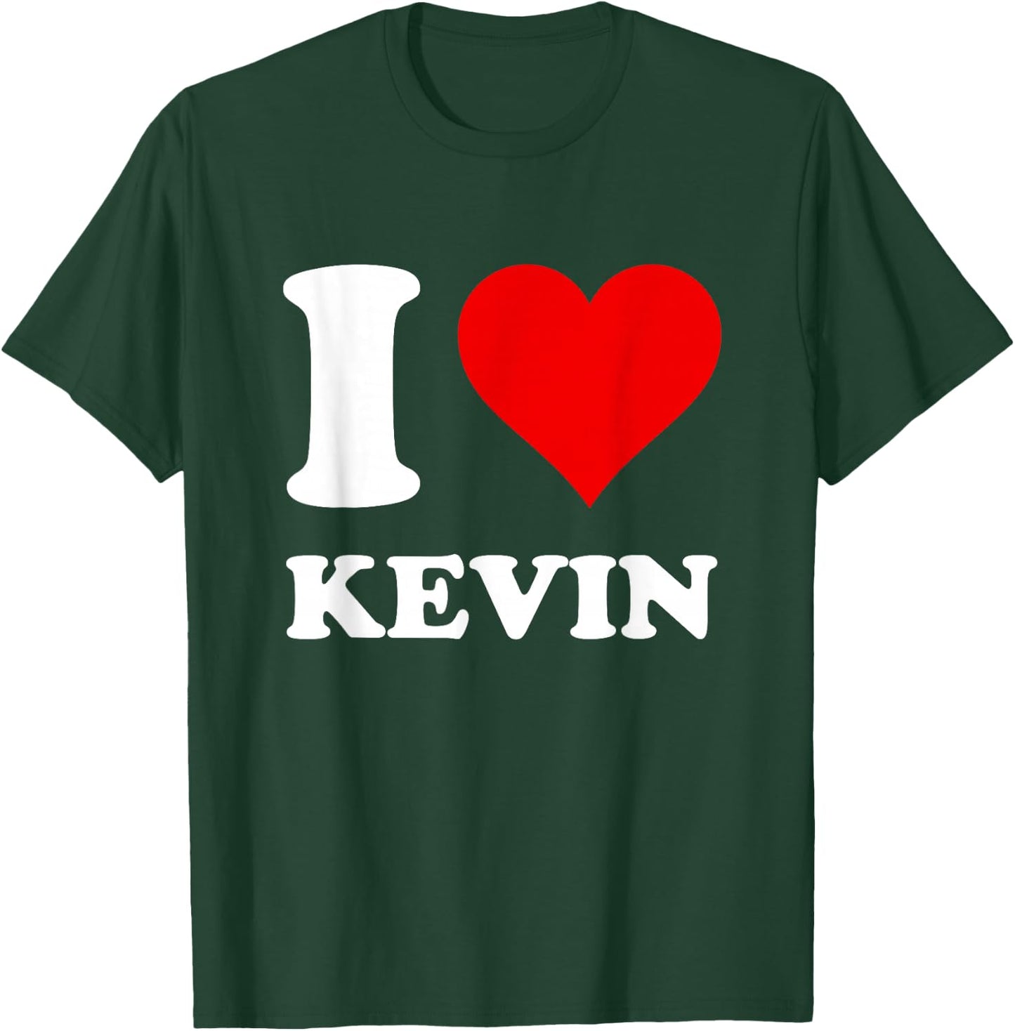 Red Heart I Love Kevin T-Shirt - T-Shirt | Forest