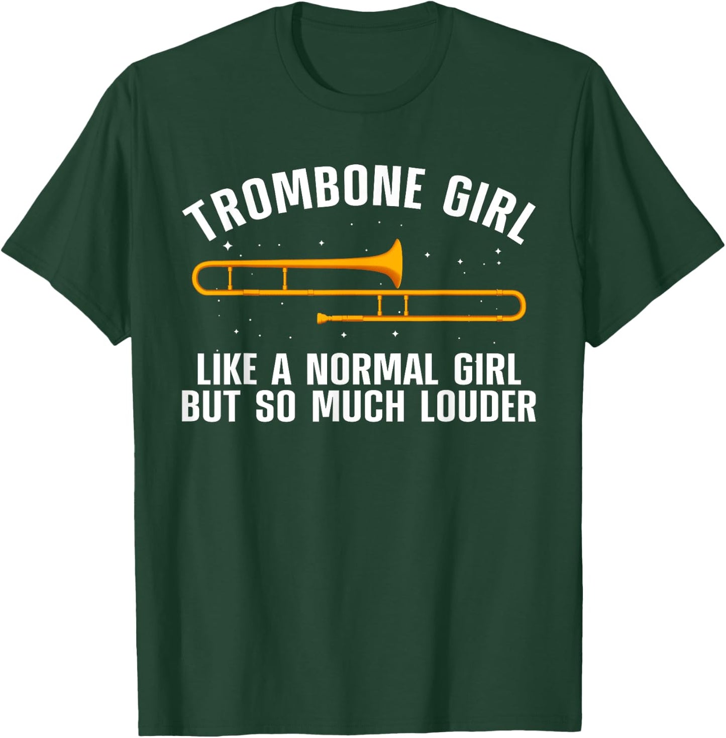 Funny Trombone Art Girls Trombonist Trombone Lover T-Shirt - T-Shirt | Forest