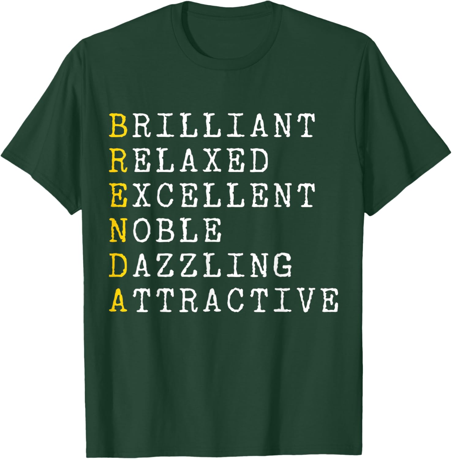 Brenda Personalized, Brenda Name, Girl Woman Brenda T-Shirt - T-Shirt | Forest