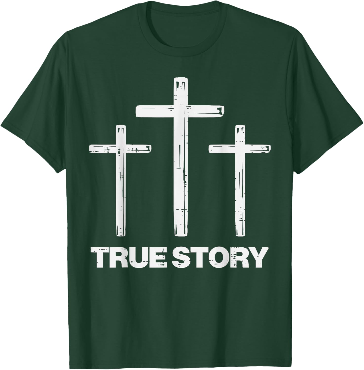 True Easter Story Cross Resurrection Religious Men Women Kid T-Shirt - T-Shirt | Forest