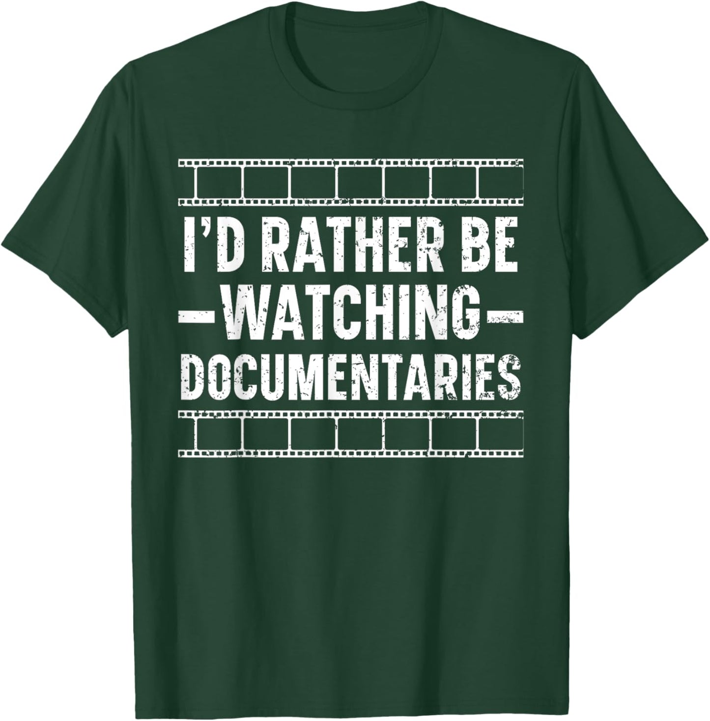 I'd Rather Be Watching Documentaries True Crime Documentary T-Shirt - T-Shirt | Forest