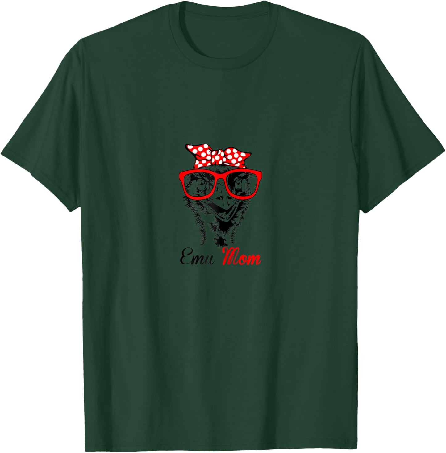 Emu mom Sunflowers Messy Bun mother day Emu T-Shirt - T-Shirt | Forest