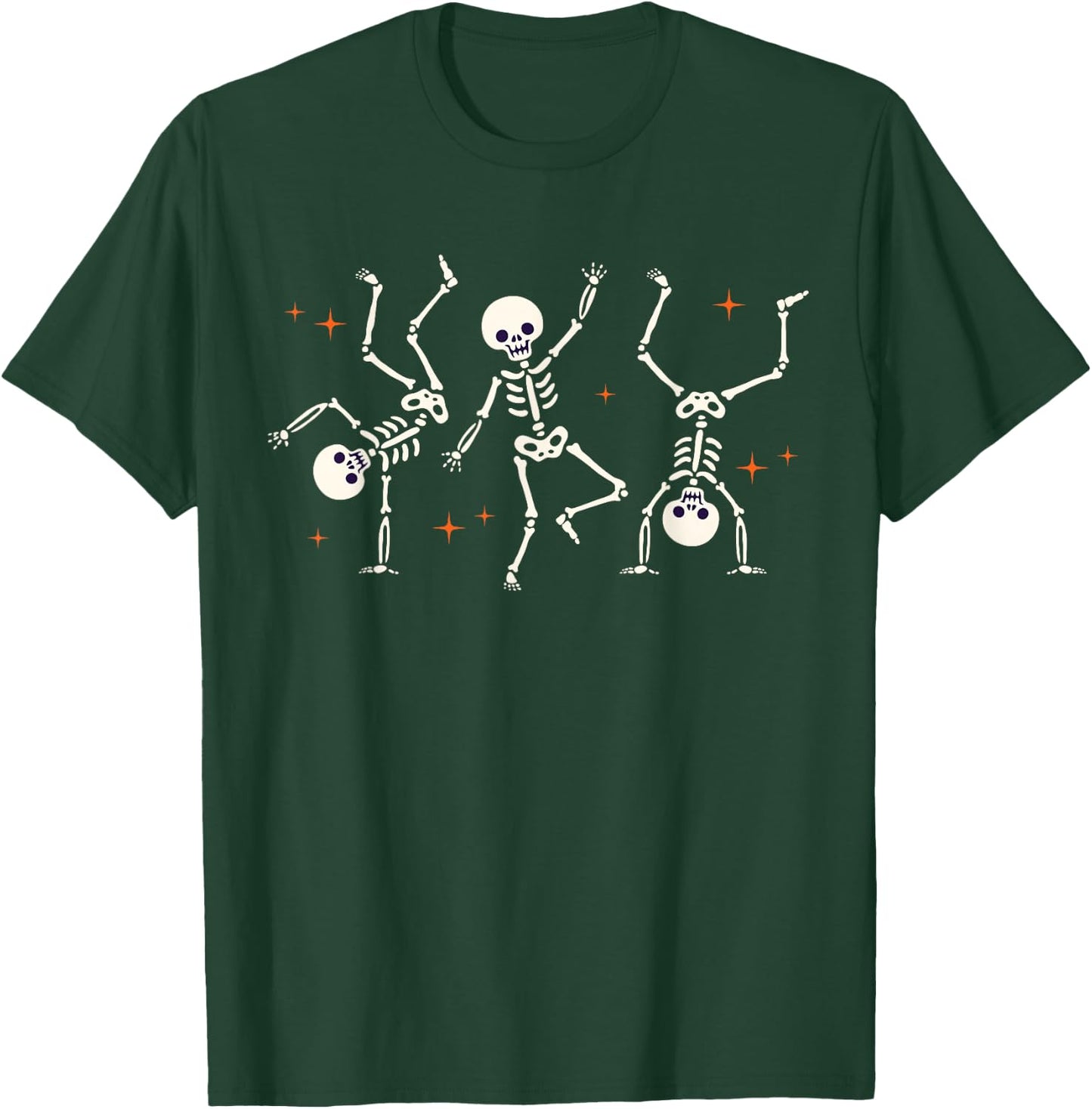 Dancing Skeletons Dance Challenge Halloween Scary Boys Girls T-Shirt - T-Shirt | Forest