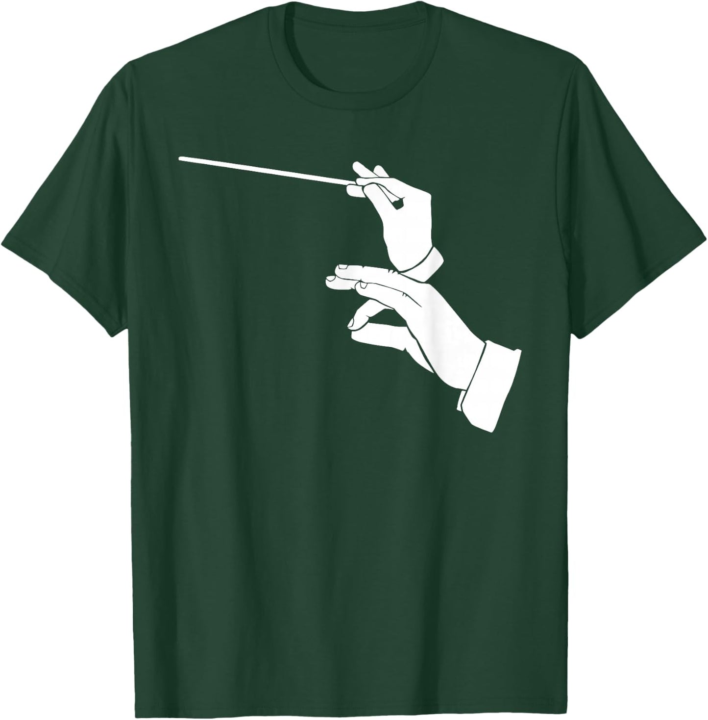 Conductor Clock Music Orchestra T-Shirt - T-Shirt | Forest
