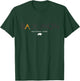 Badlands National Park South Dakota Tonal Retro Vintage T-Shirt - T-Shirt | Forest