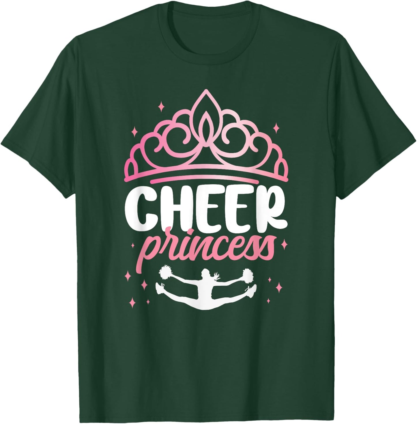 Cheer Cheerleading Cheer Princess T-Shirt - T-Shirt | Forest
