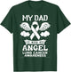 My Dad is Now My Angel Lung Cancer Awareness Memorial T-Shirt - T-Shirt | Forest
