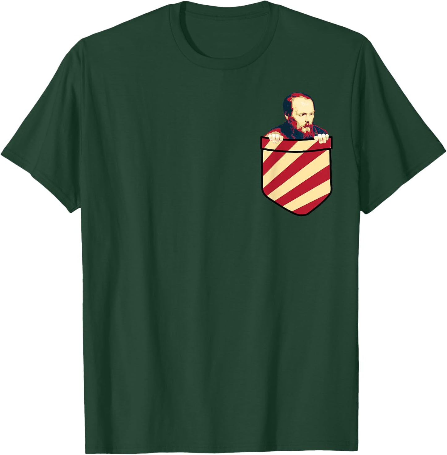 Fjodor Dostojewski famous Russian writer in T-Shirt - T-Shirt | Forest