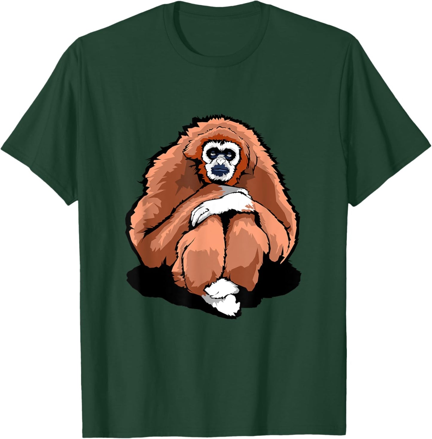 Funny big Gibbon Monkey T-Shirt - T-Shirt | Forest