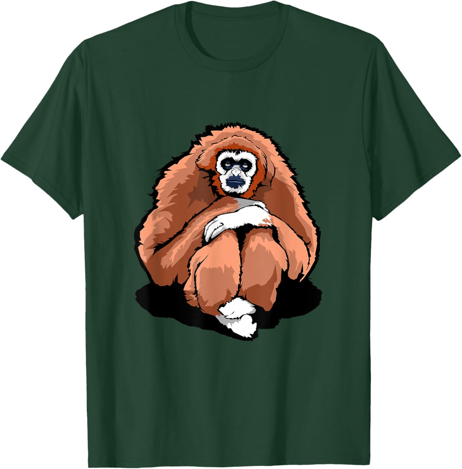 Funny big Gibbon Monkey T-Shirt - T-Shirt | Forest