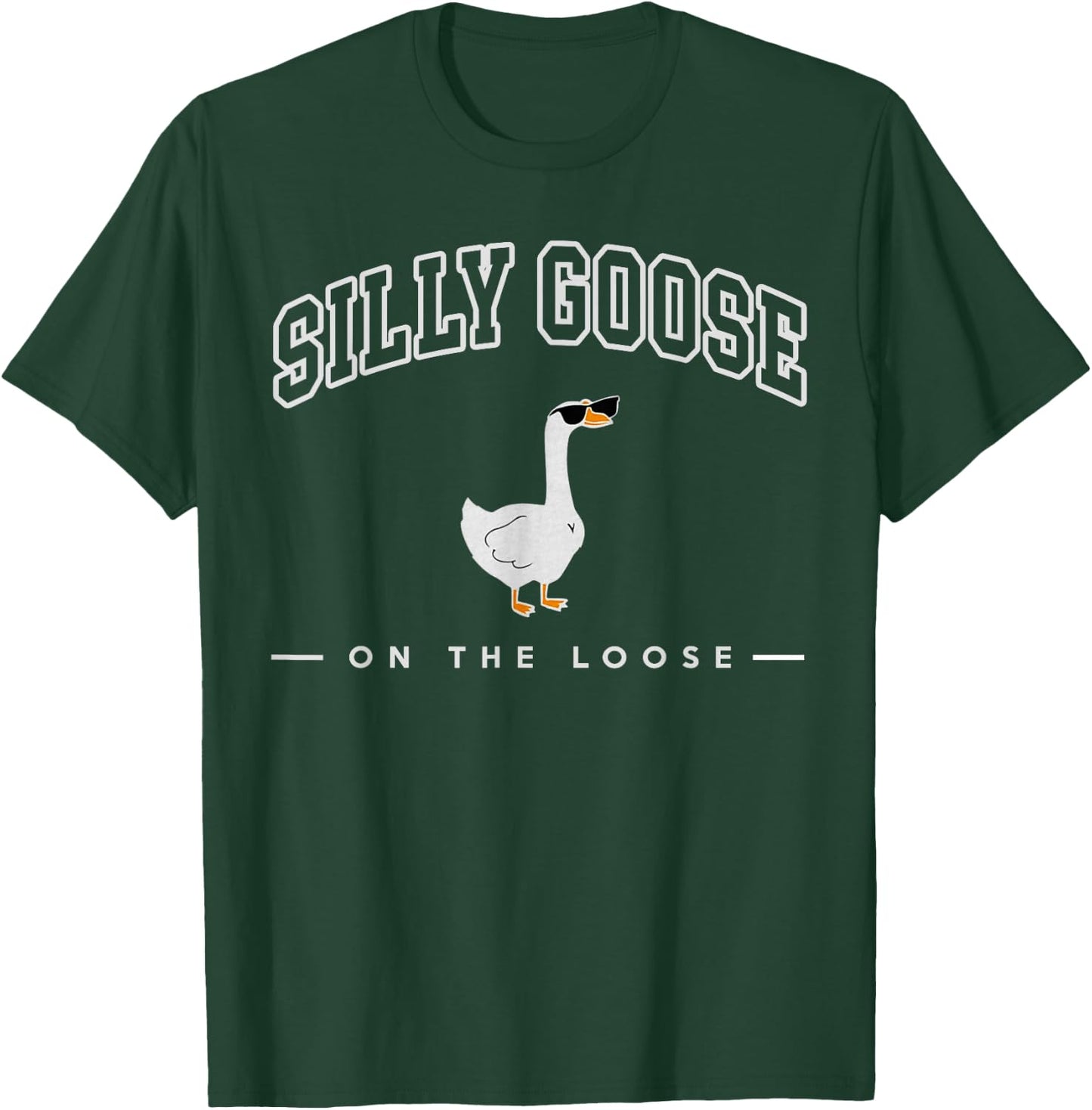 Silly Goose Shirt, Graphic Men, Funny Shirts T-Shirt - T-Shirt | Forest