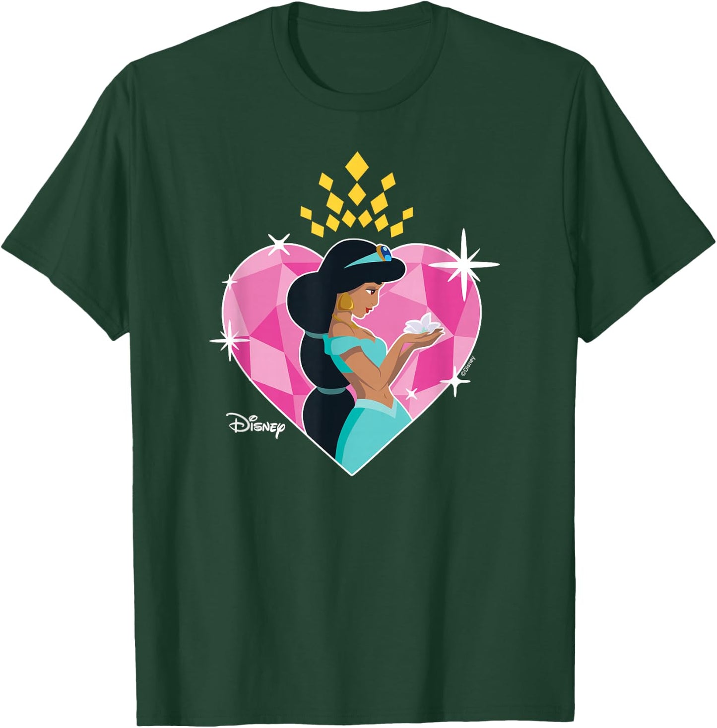 Disney Princess - Jasmine Heart T-Shirt - T-Shirt | Forest