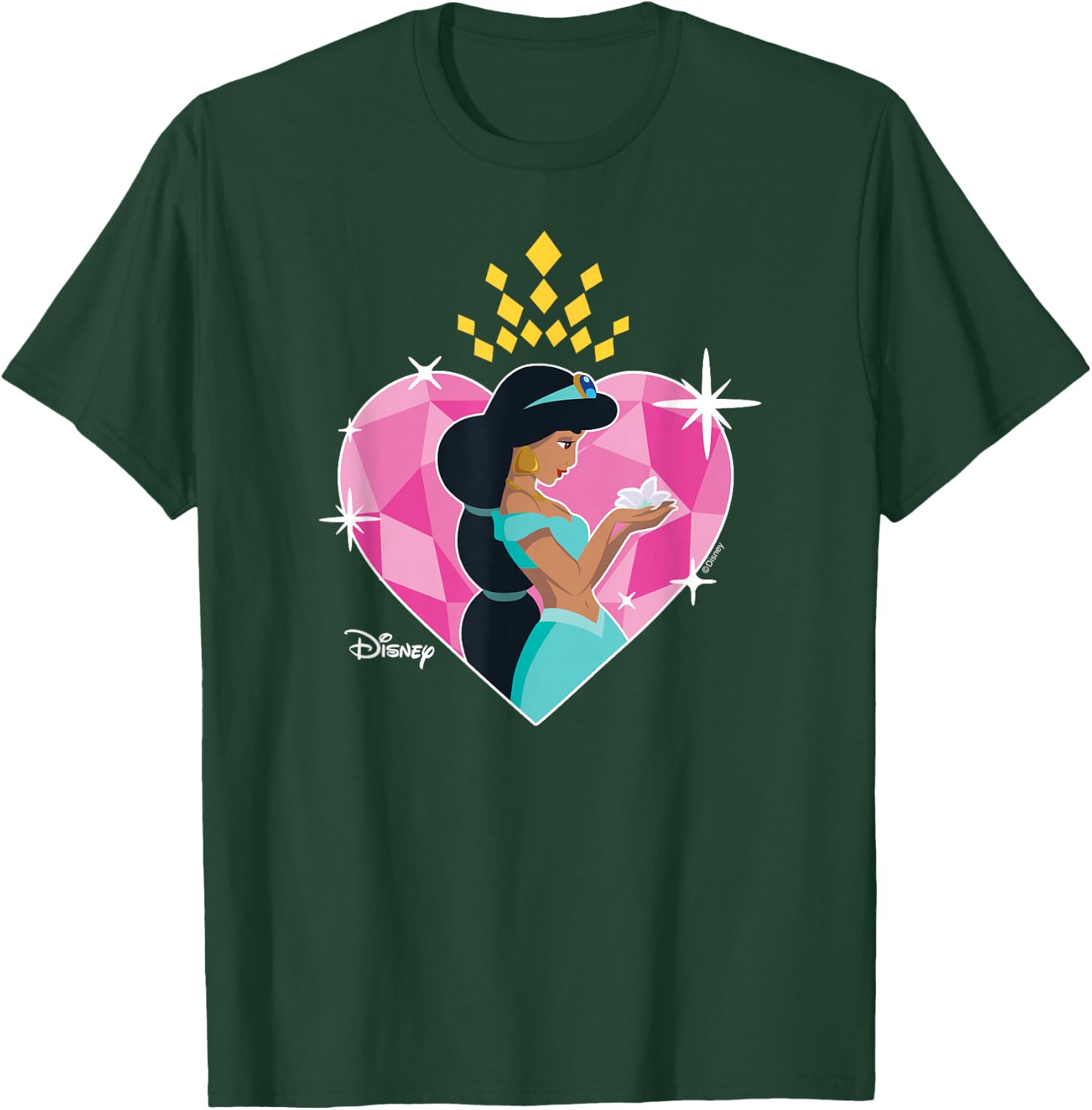 Disney Princess - Jasmine Heart T-Shirt - T-Shirt | Forest