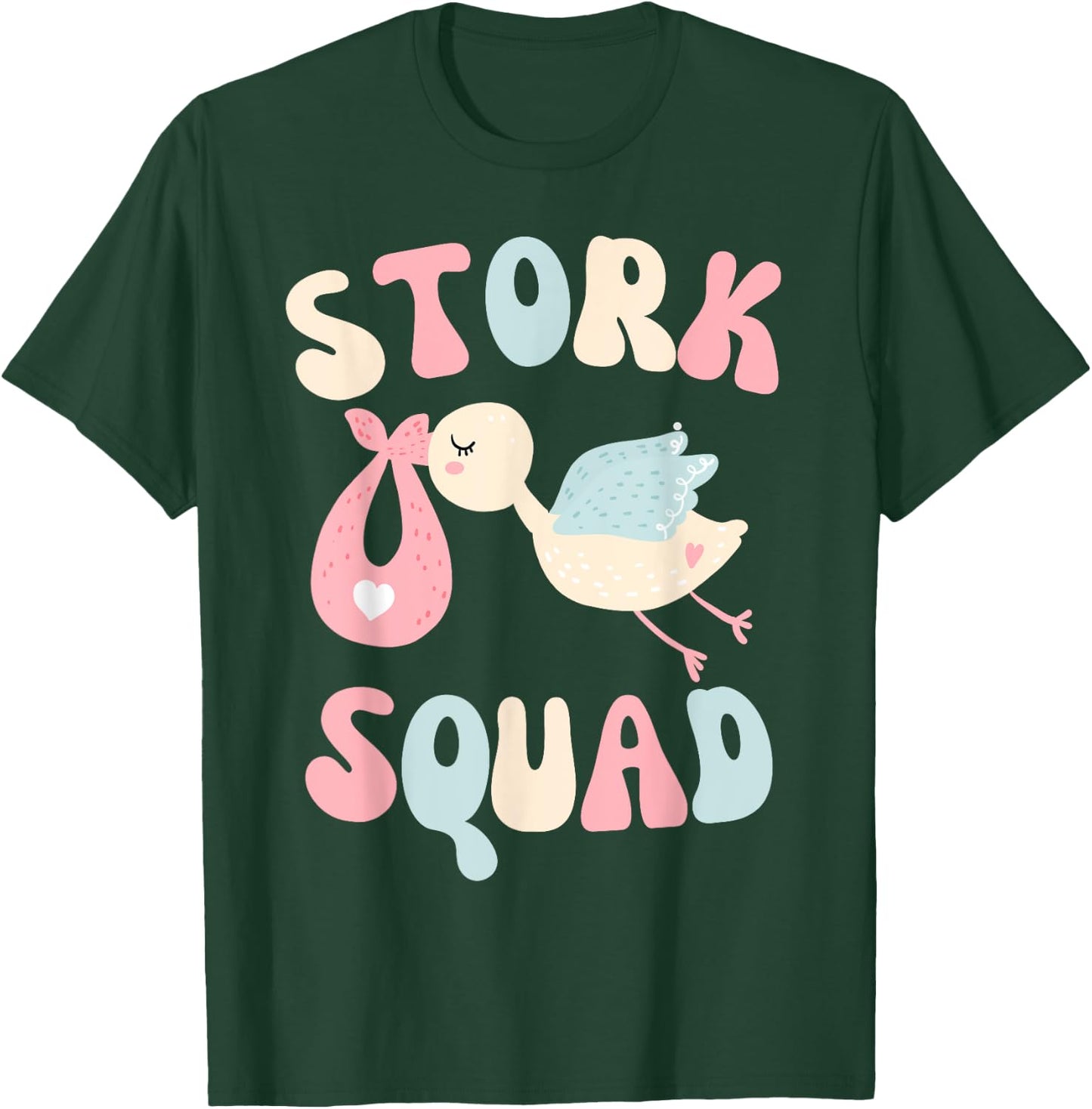 Stork Squad Matching Labor and Delivery Nurse Team T-Shirt - T-Shirt | Forest