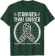 Stronger than cancer neuroendocrine Awareness Zebra ribbon T-Shirt - T-Shirt | Forest
