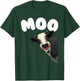 Funny Cow Design Women Cow Farmer Dairy Farm Animal T-Shirt - T-Shirt | Forest