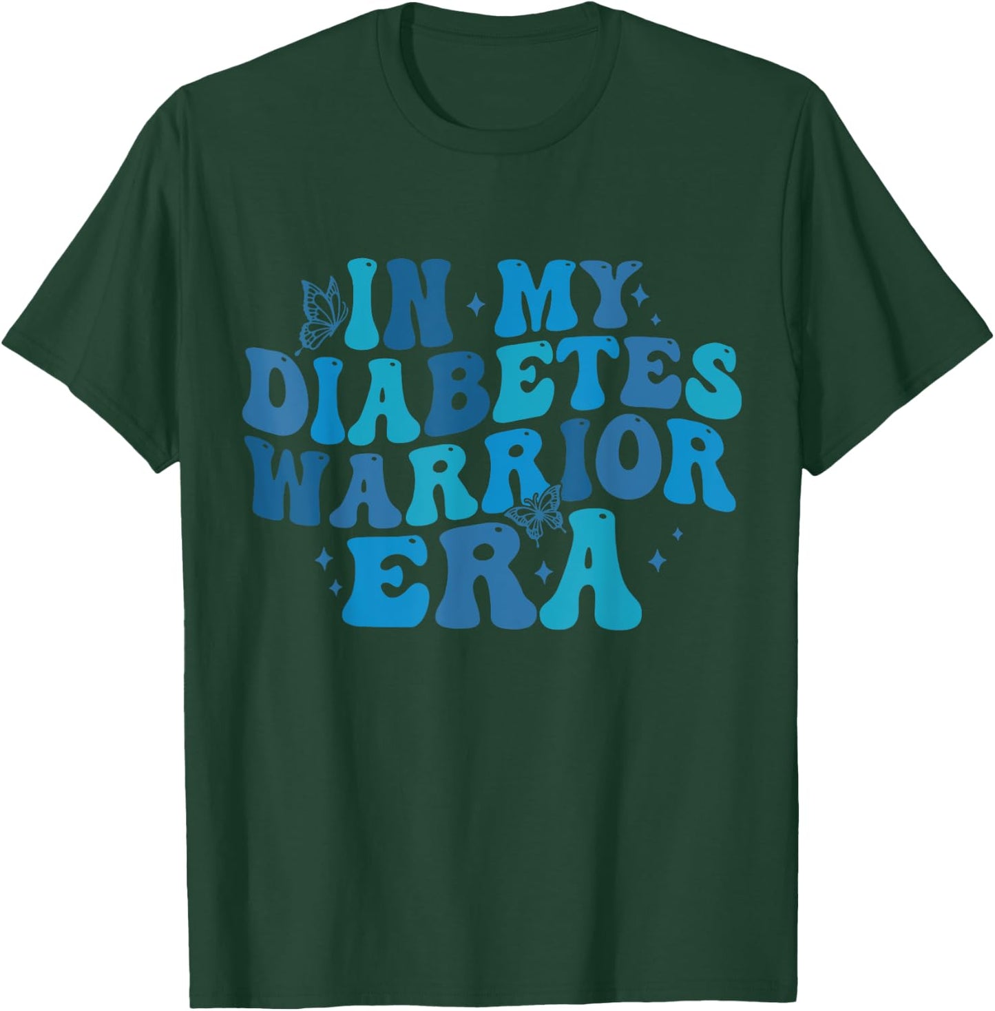Retro In My Diabetes Warrior Era Cute T1D Diabetes Awareness T-Shirt - T-Shirt | Forest