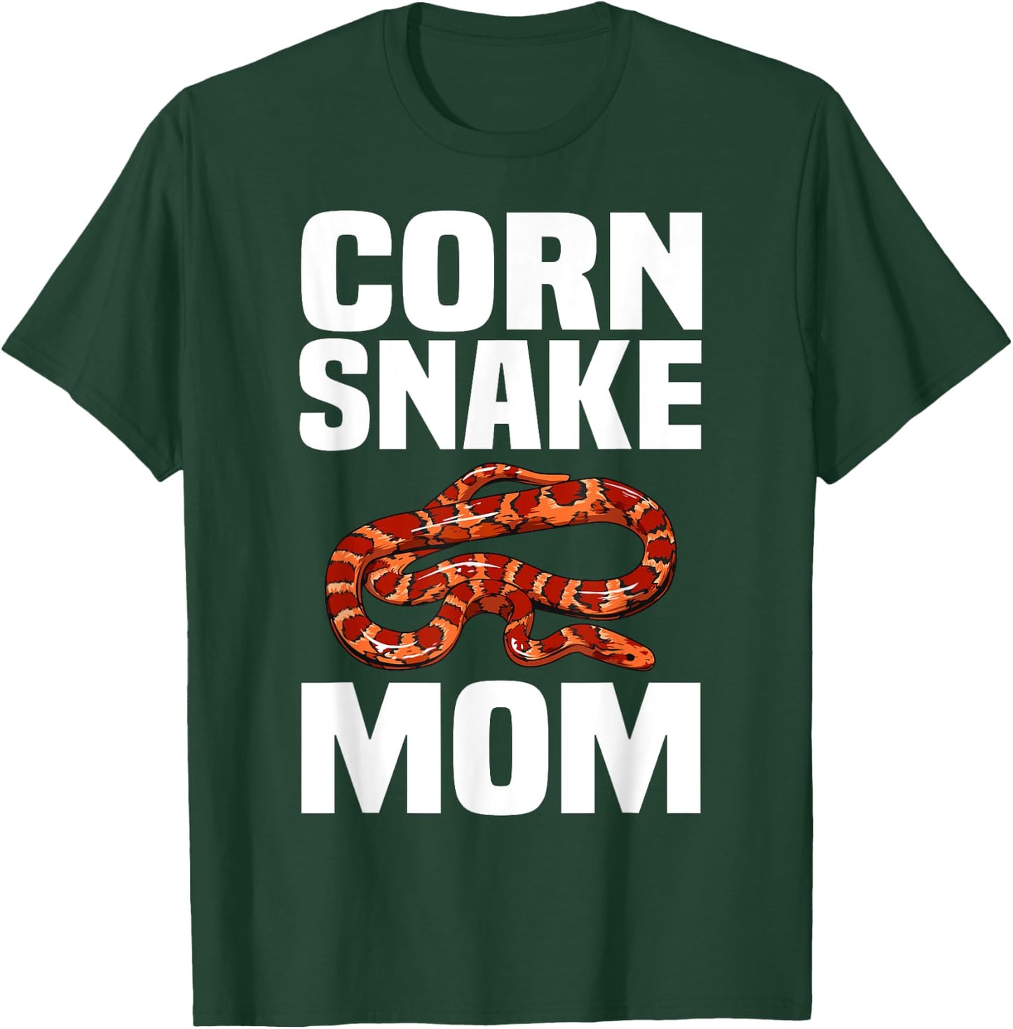 Cool Corn Snake Mom Mother Snake Lover Herpetology T-Shirt - T-Shirt | Forest