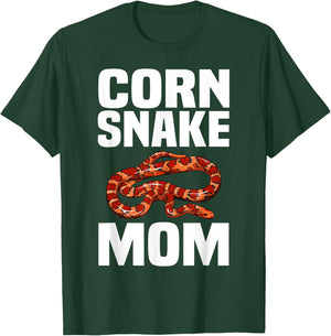 Cool Corn Snake Mom Mother Snake Lover Herpetology T-Shirt - T-Shirt | Forest