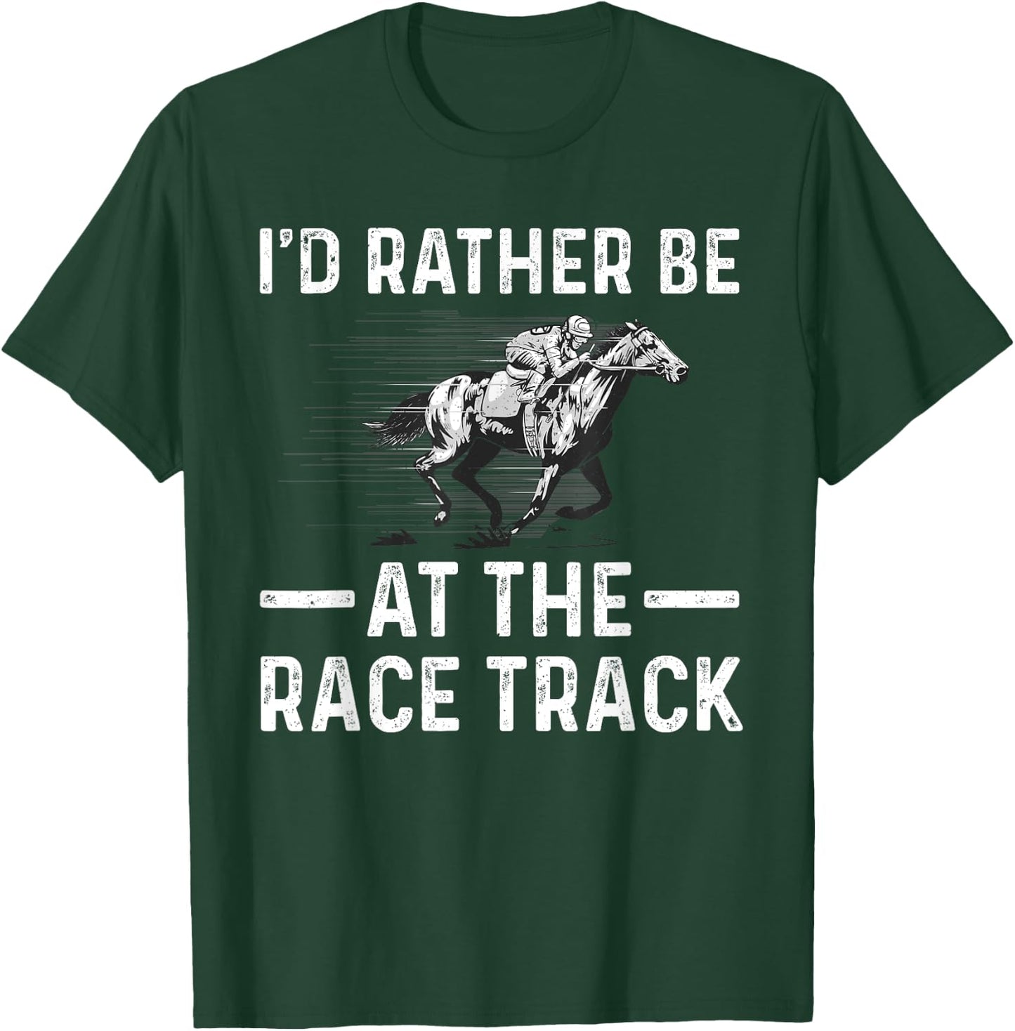 Cool Horse Racing Women Race Jockey Derby Equestrian T-Shirt - T-Shirt | Forest
