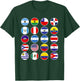 All Latin American Flags Countries Hispanic Heritage Month T-Shirt - T-Shirt | Forest
