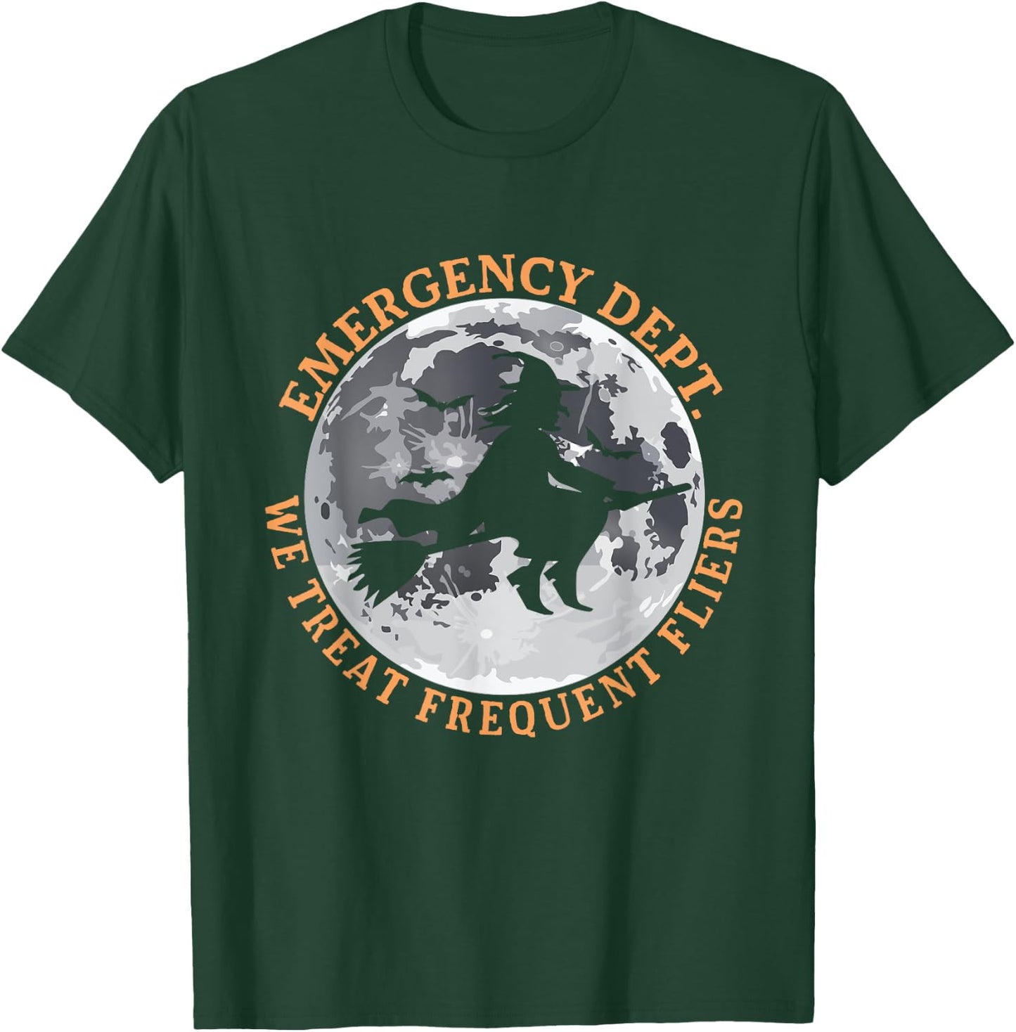 ER Nurse Halloween Emergency Room Dept Nurse Tech ED Rn Fall T-Shirt - T-Shirt | Forest