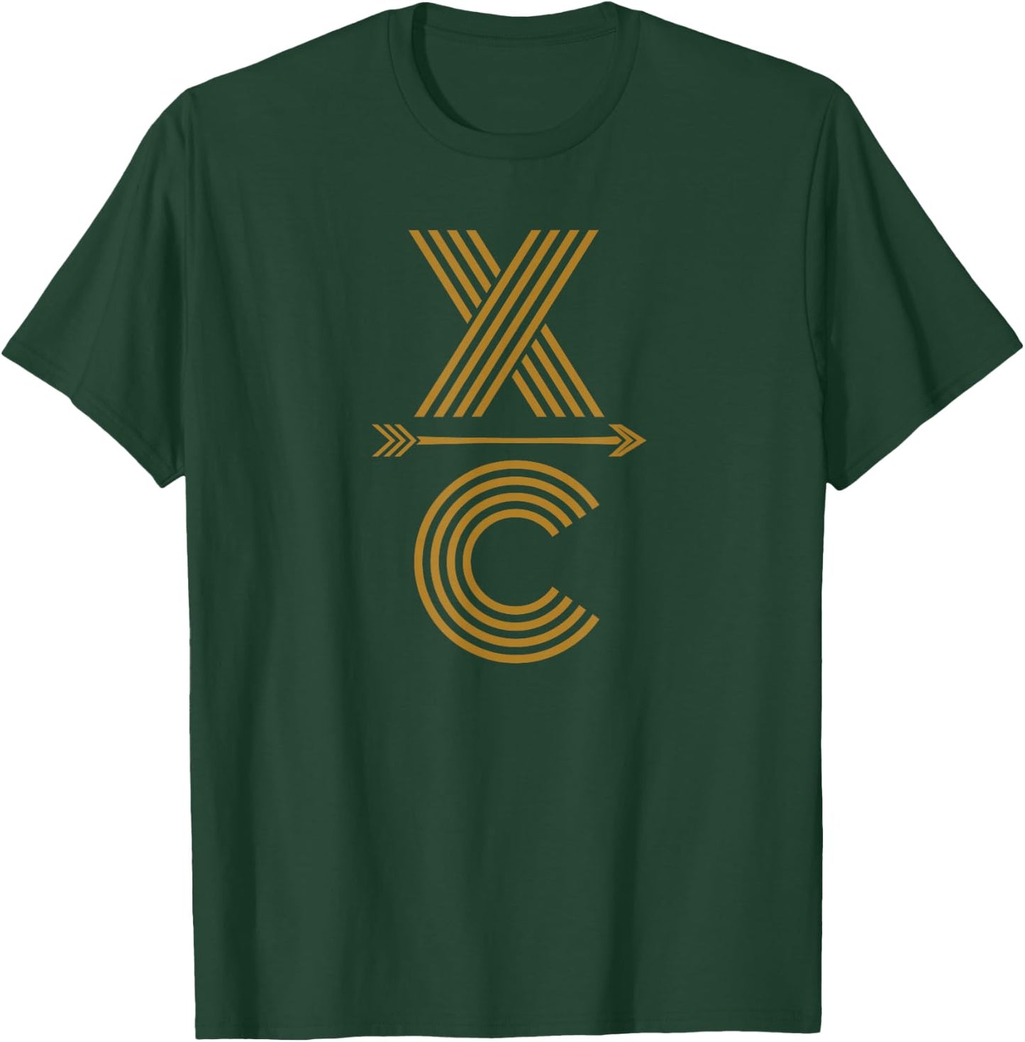 CX - A Cross Country Running Design T-Shirt - T-Shirt | Forest