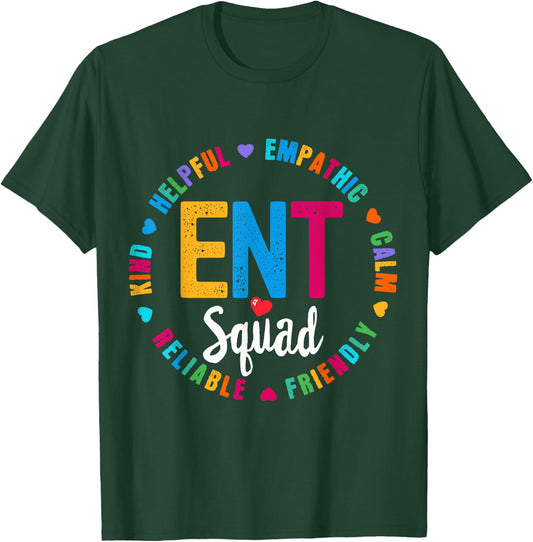 ENT Squad Nurse Team Registered Nursing T-Shirt - T-Shirt | Forest