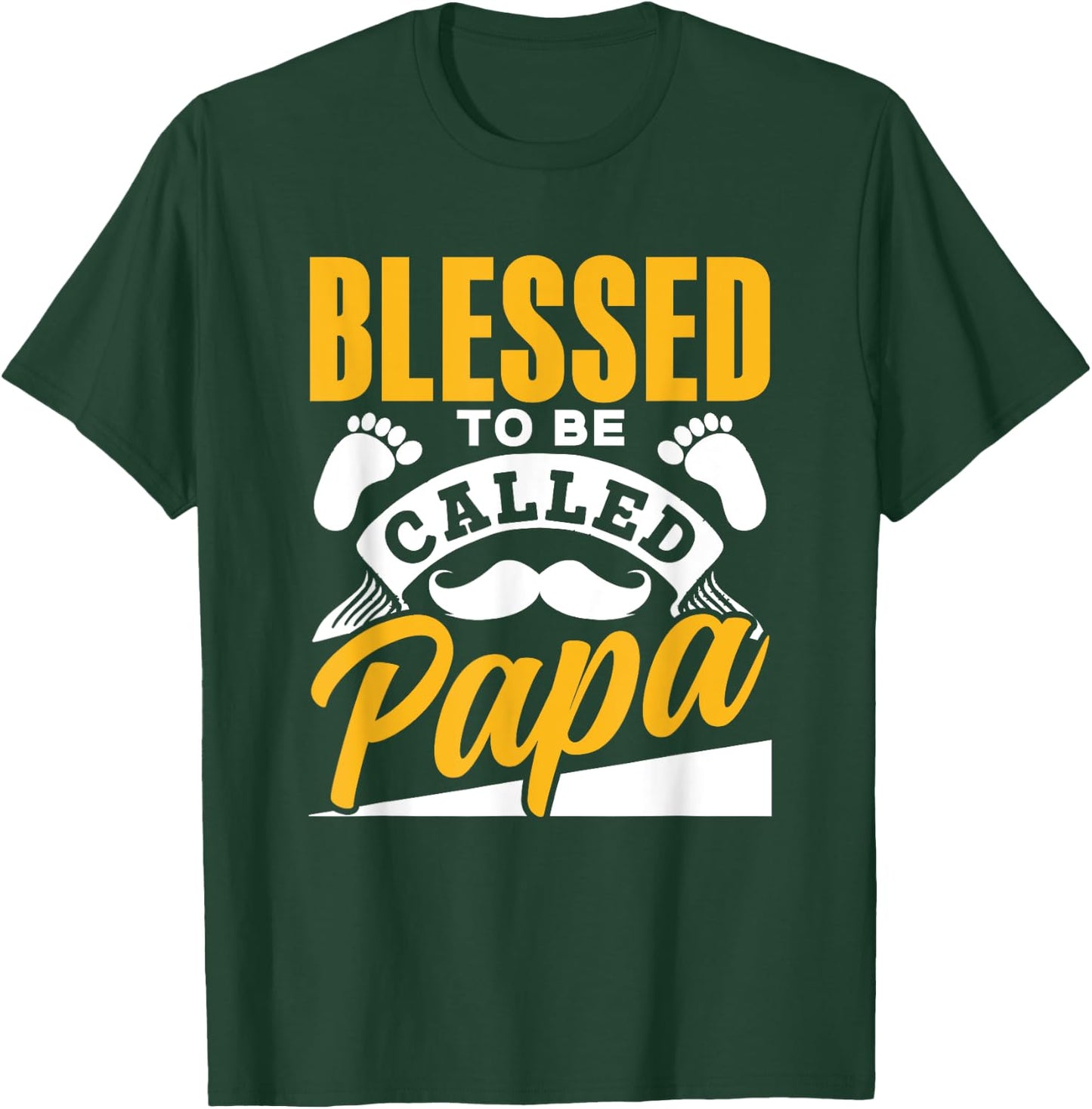 Blessed To Be Called Papa Dad Father's Day Father Daddy T-Shirt - T-Shirt | Forest