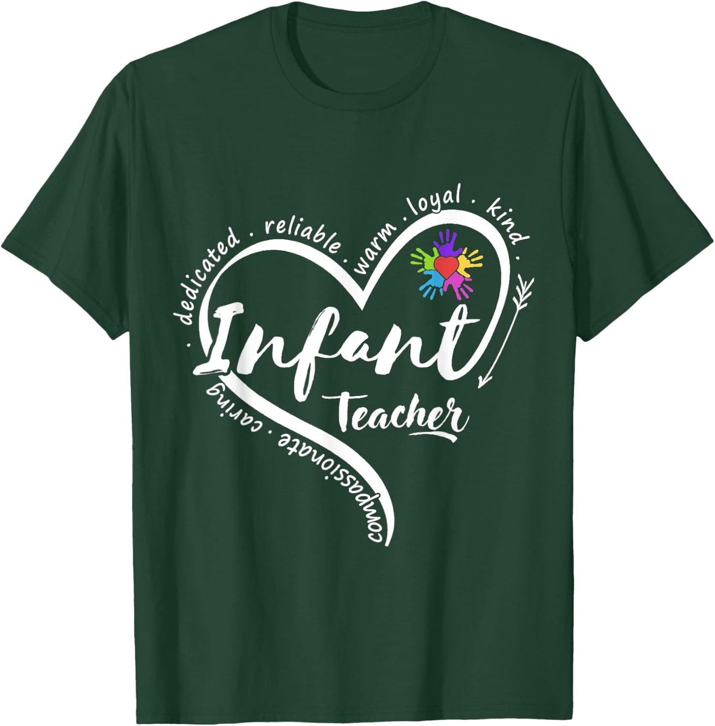 Infant Teacher Back to School Infant Daycare Teacher T-Shirt - T-Shirt | Forest