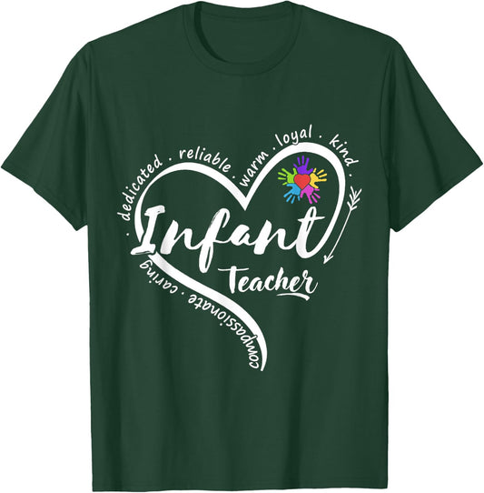 Infant Teacher Back to School Infant Daycare Teacher T-Shirt - T-Shirt | Forest