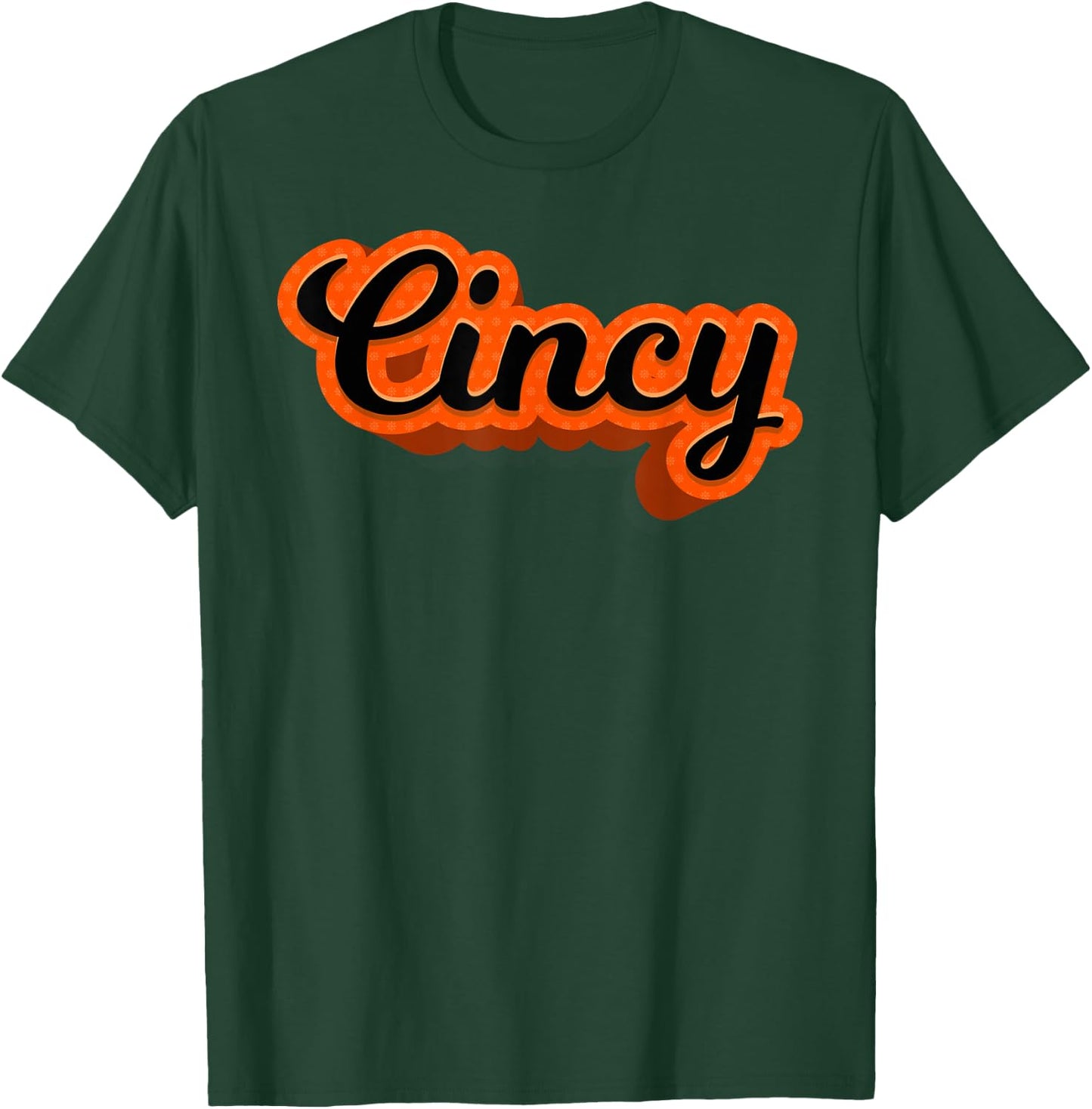 Cincy Orange and Black T-Shirt - T-Shirt | Forest