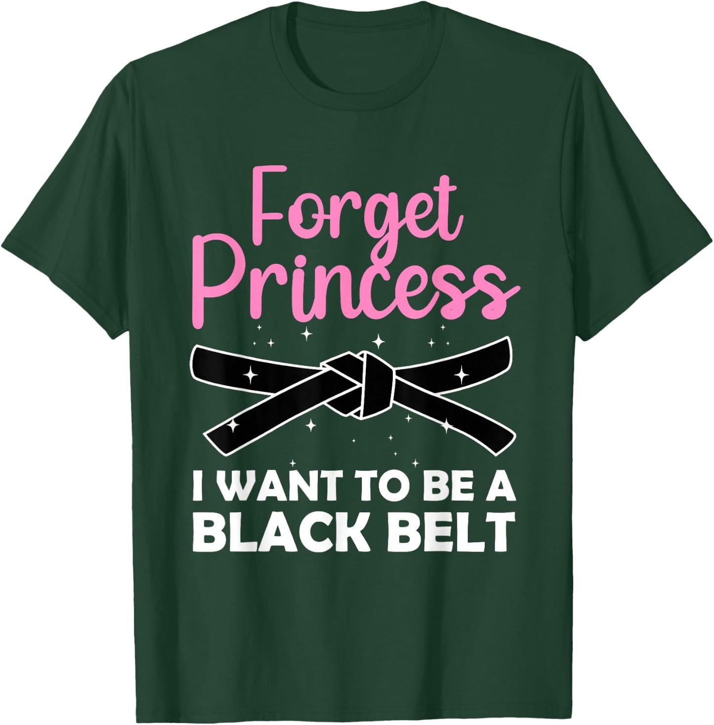 Funny Karate Design Girls Black Belt Martial Arts Small T-Shirt - T-Shirt | Forest
