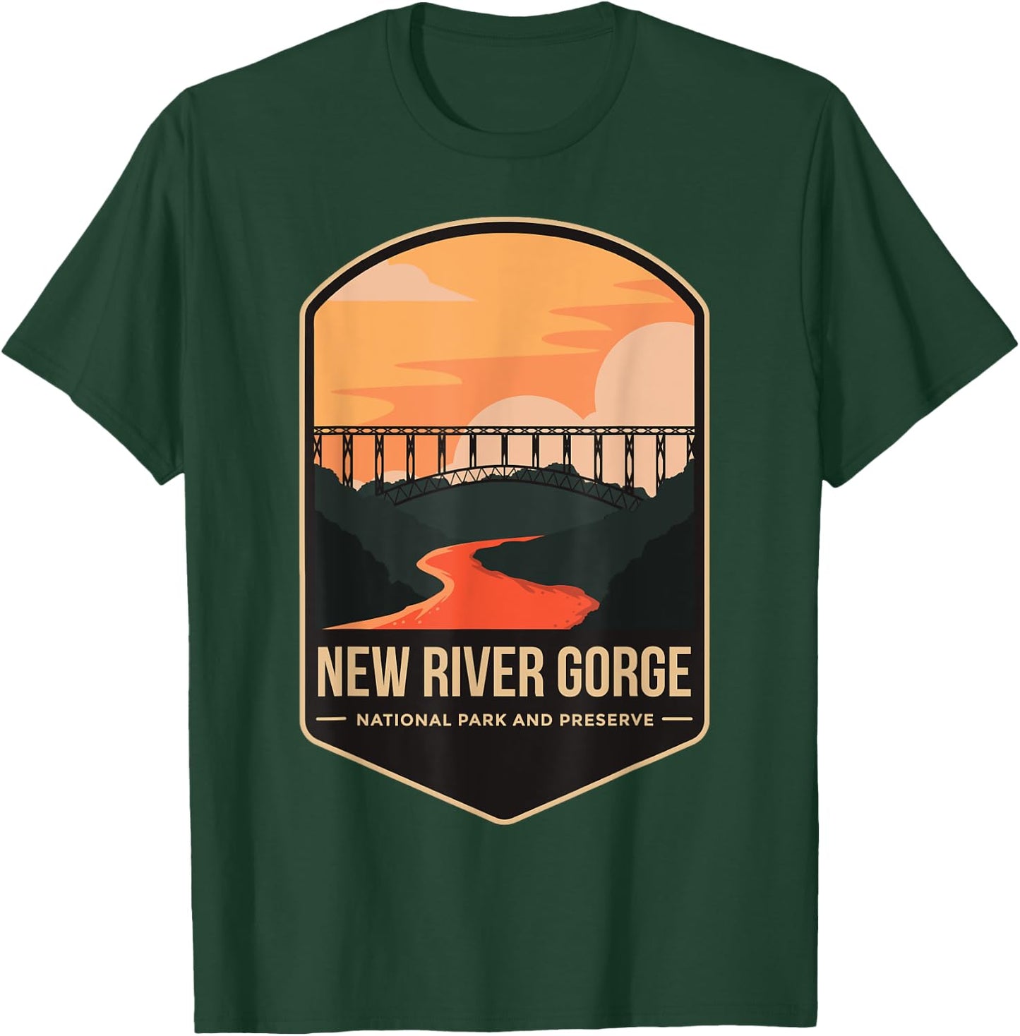 New River Gorge National Park 1978 West Virginia T-Shirt - T-Shirt | Forest