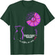 Cat Domestic Violence And Breast Cancer Awareness Groovy Men Women Girls Kids T-Shirt - T-Shirt | Forest