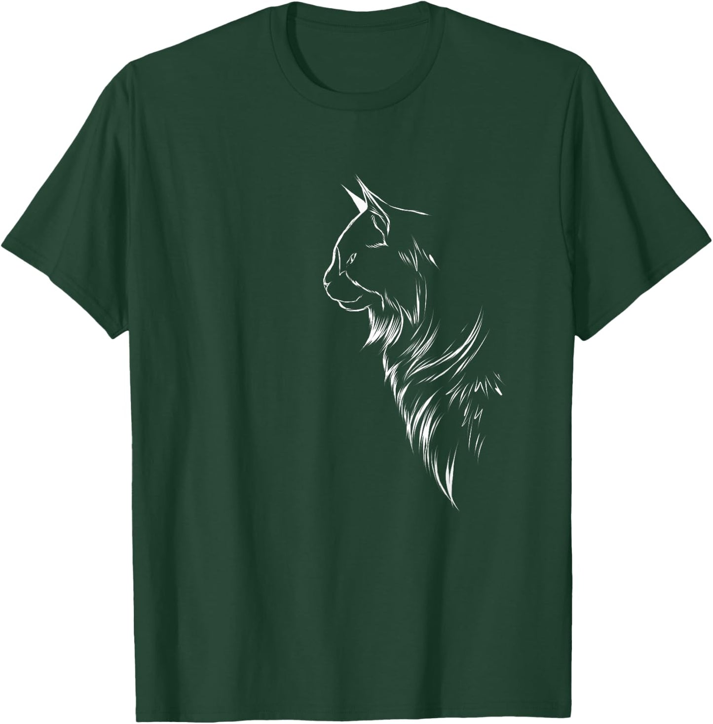 Maine Coon Cat Lover Coonie Cat Gift T-Shirt - T-Shirt | Forest