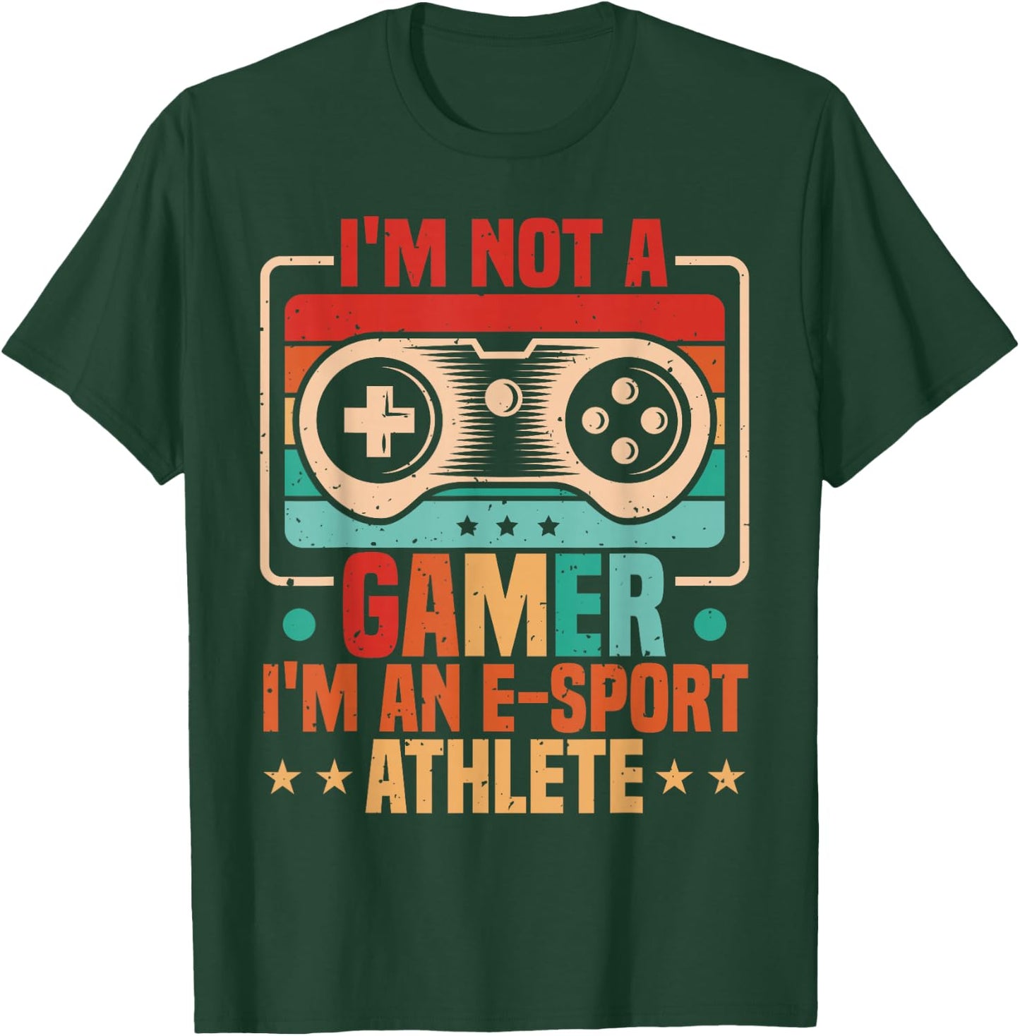 Gamer & E-Sport Athlete, Funny Video Games & eSport Gaming T-Shirt - T-Shirt | Forest