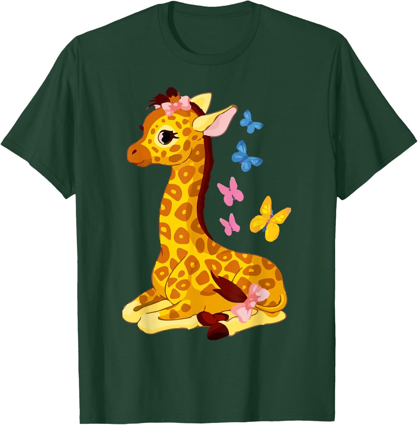 Funny Giraffe Drawing Forest Ranger Cool Giraffe Mom T-Shirt - T-Shirt | Forest