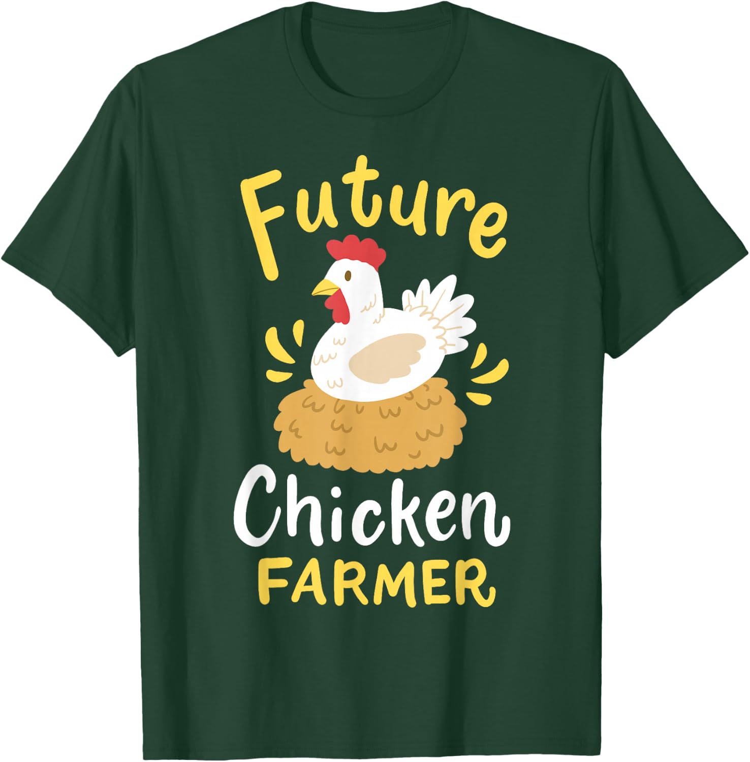 Future Chicken Farmer Rancher Farming T-Shirt - T-Shirt | Forest