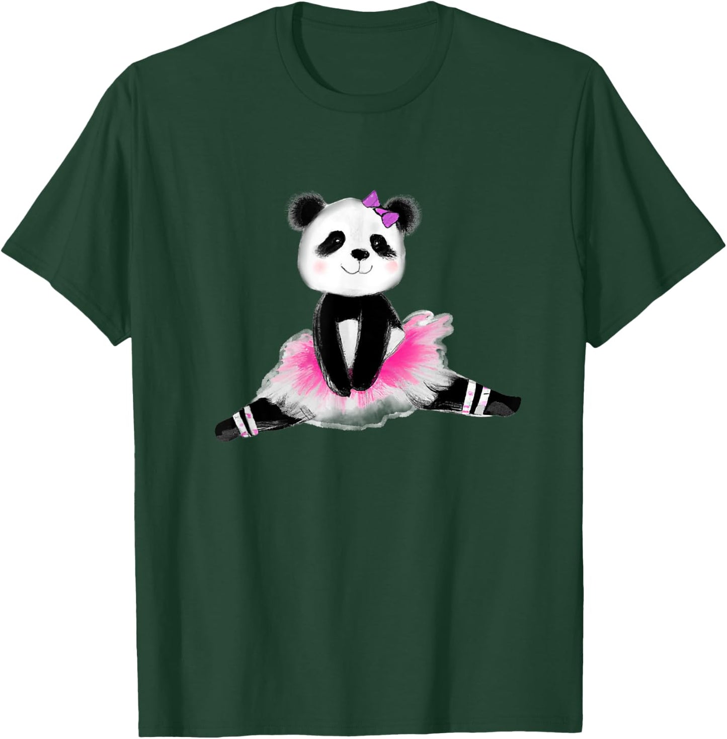 Panda bear,panda ballerina . T-Shirt - T-Shirt | Forest