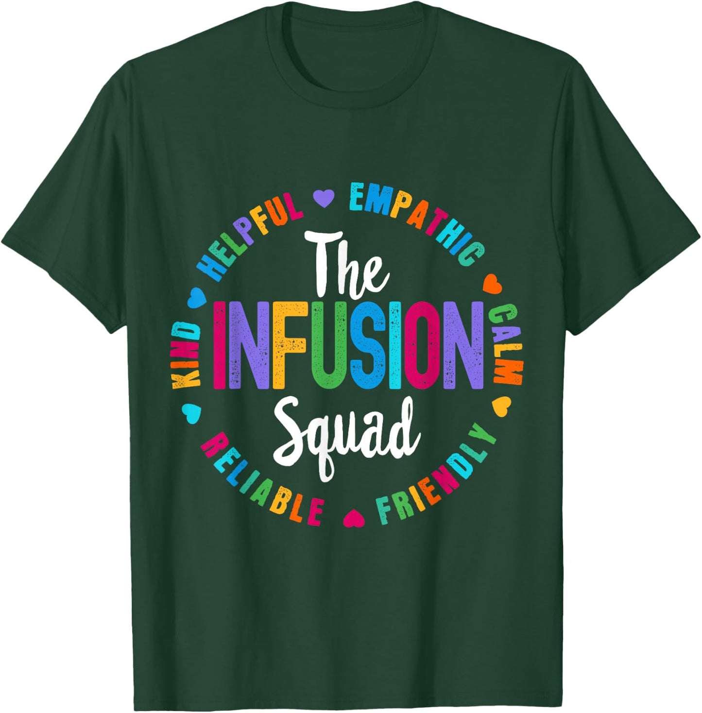 Chemo The Infusion Squad Oncology Nurse Nursing School T-Shirt - T-Shirt | Forest