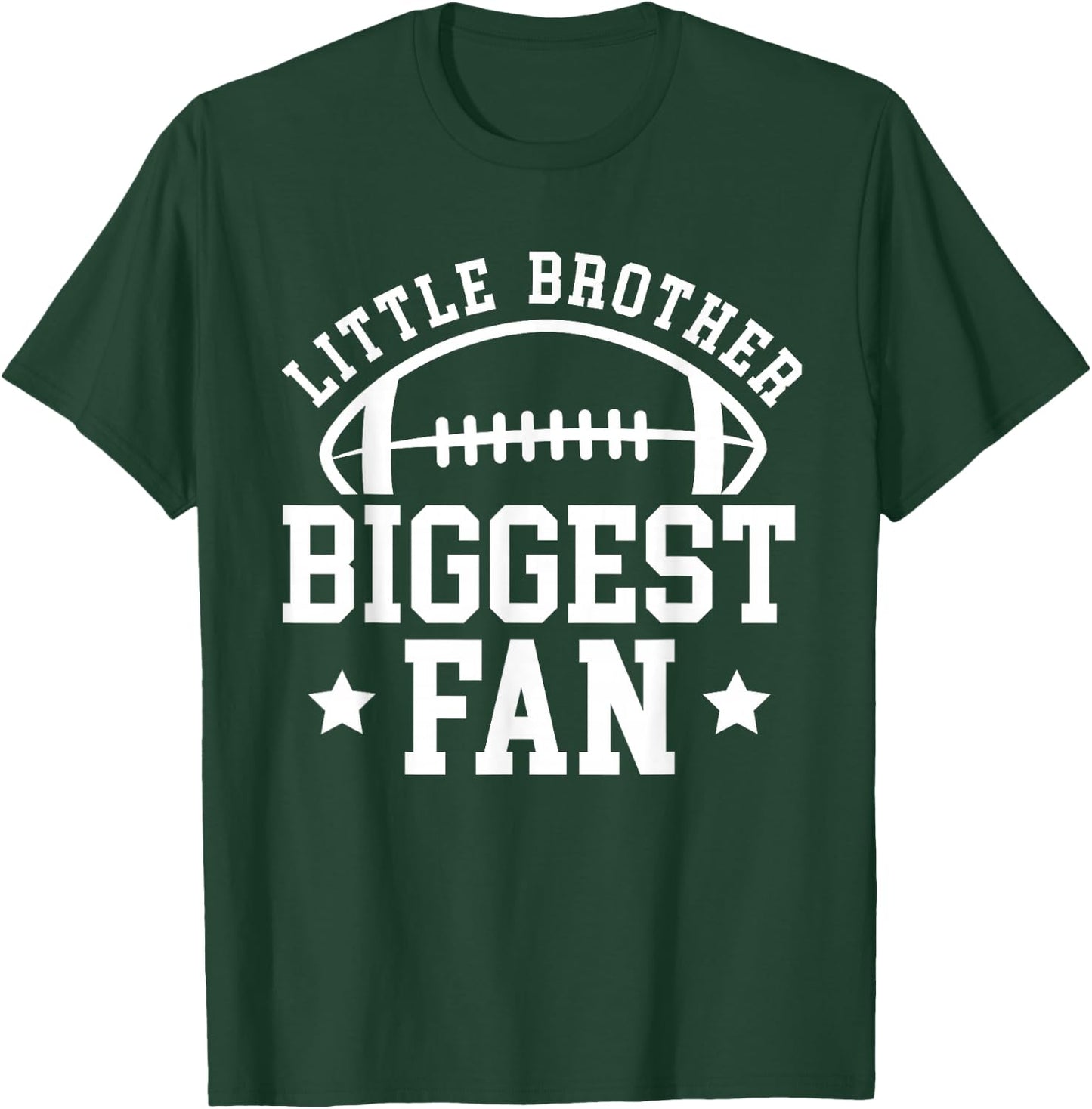Little Brother Football Brother Of A Football Player T-Shirt - T-Shirt | Forest