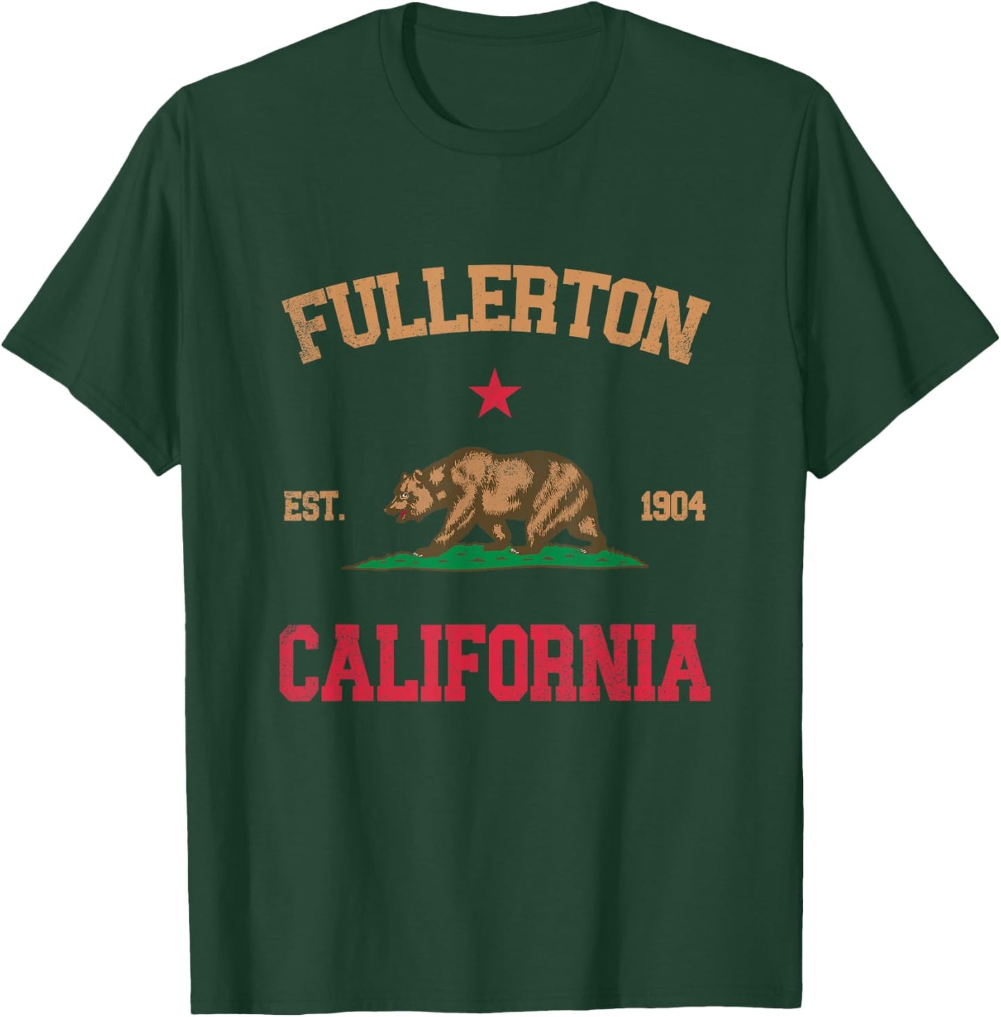 Fullerton California T-Shirt - T-Shirt | Forest
