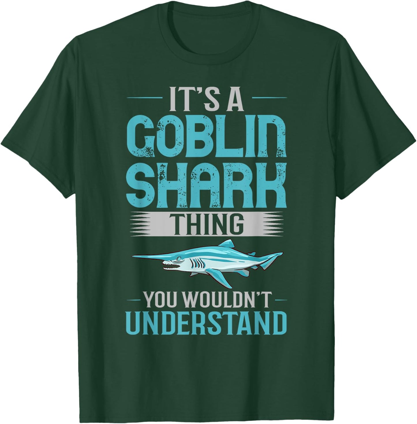 Goblin Shark Animal Tooth Funny Ocean T-Shirt - T-Shirt | Forest