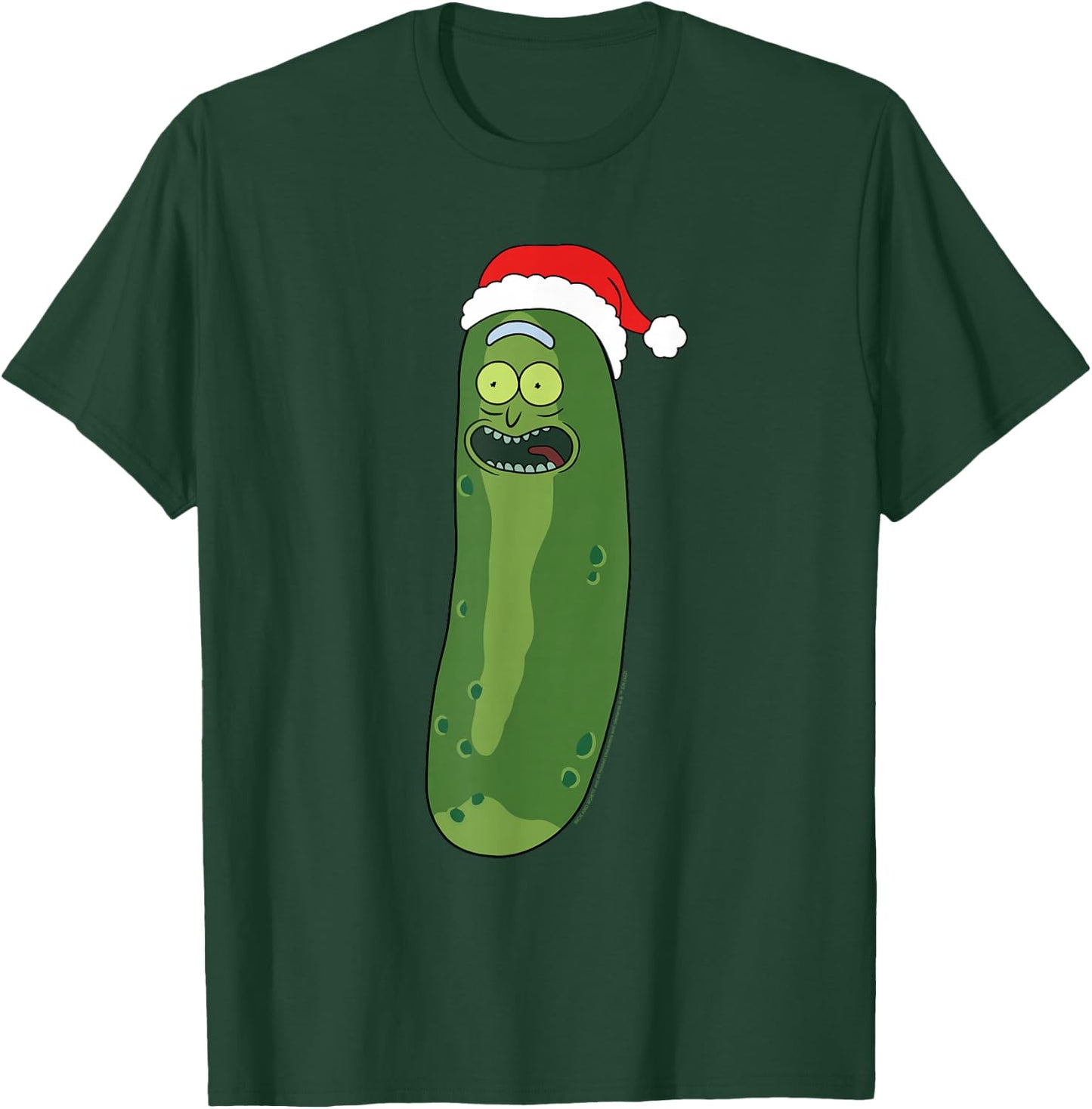 Rick and Morty Christmas, Merry Rickmas With Pickle Rick T-Shirt - T-Shirt | Forest