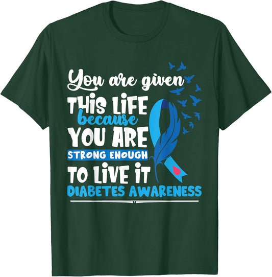 T1D Diabetes Awareness T-Shirt - T-Shirt | Forest