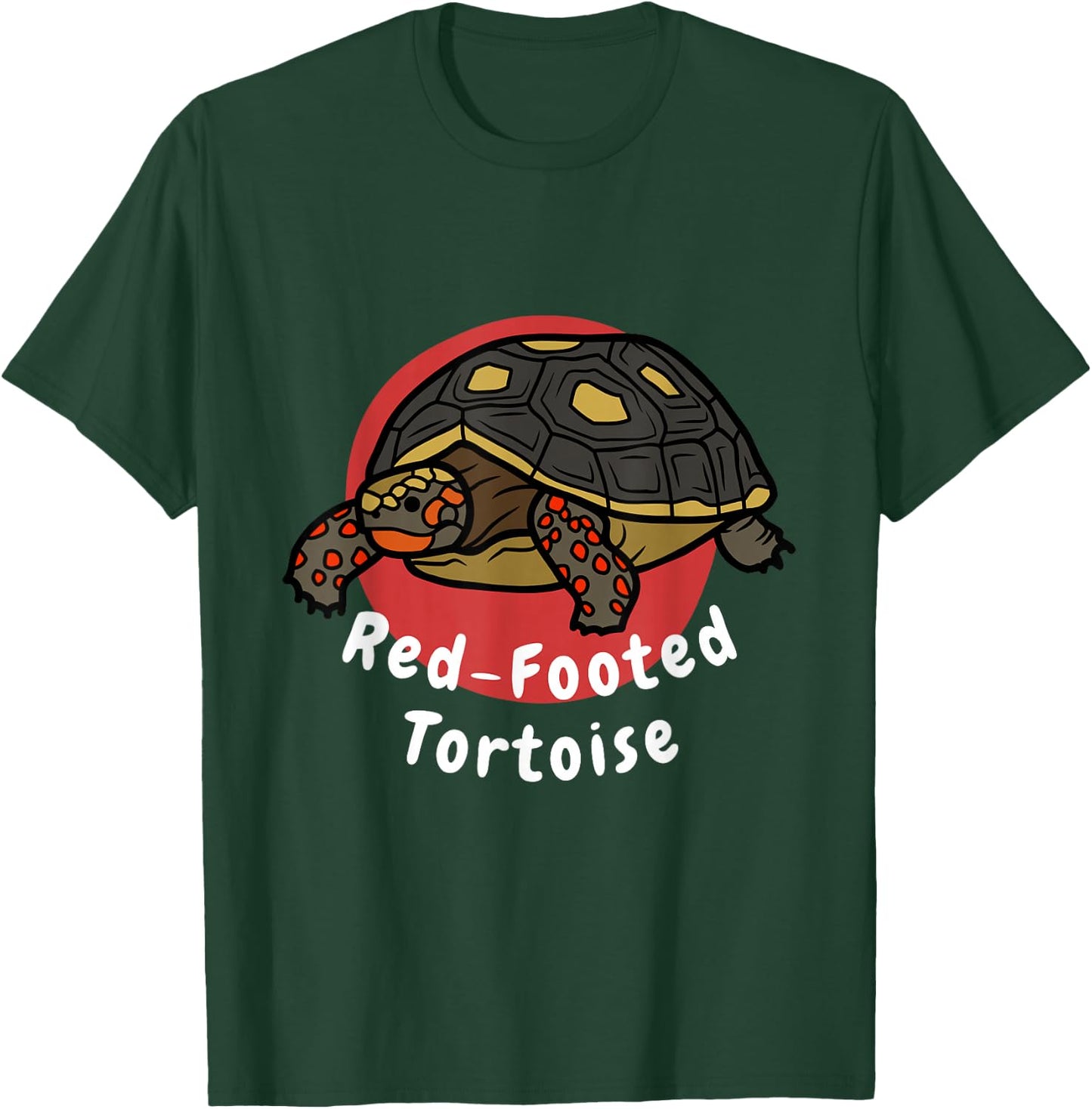 Red-Footed Tortoise Funny Pet Tortoise Turtle T-Shirt - T-Shirt | Forest
