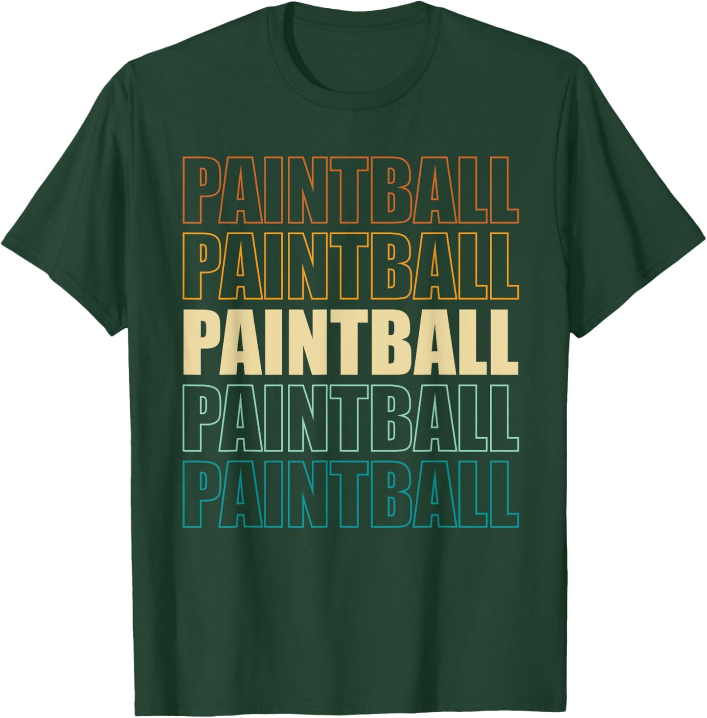 Vintage Paintball Paintballing Paintballer Retro T-Shirt - T-Shirt | Forest