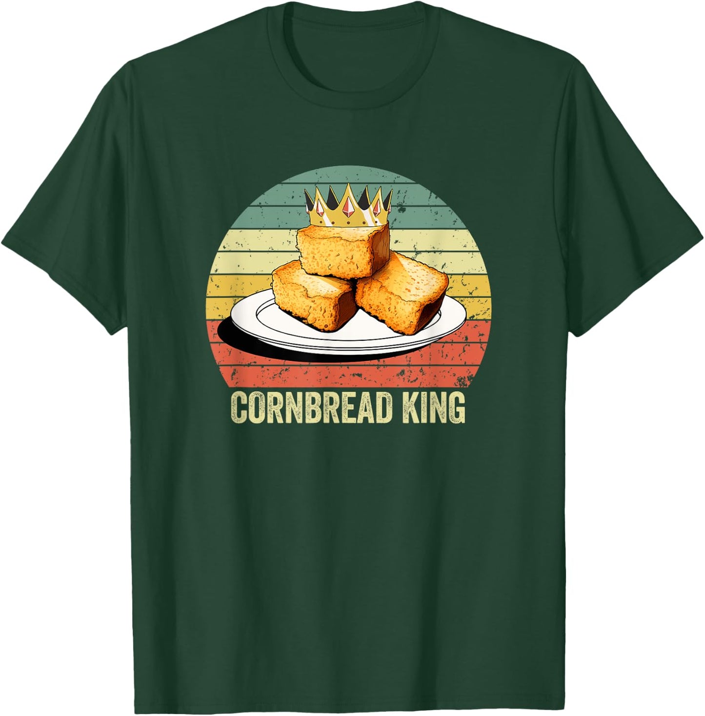 Cornbread, "Cornbread King", Funny Cornbread T-Shirt - T-Shirt | Forest